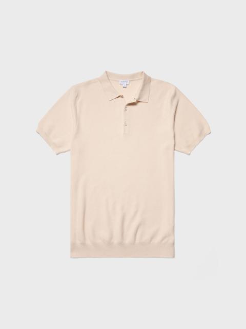 Sunspel Knit Polo Shirt