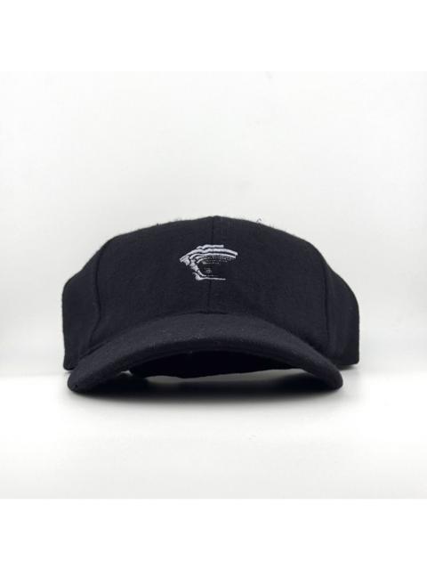 VERSACE Vtg 90s Versace Sport Medusa Logo Wool Fitted Black Cap