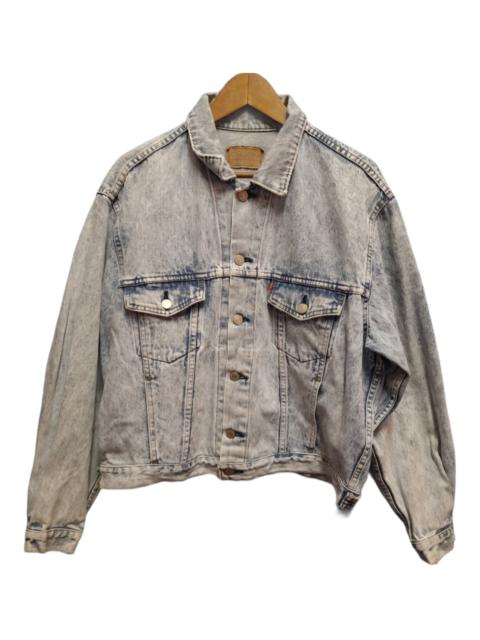 Levi's Levis Trucker Jacket Acid Wash Vintage Distress