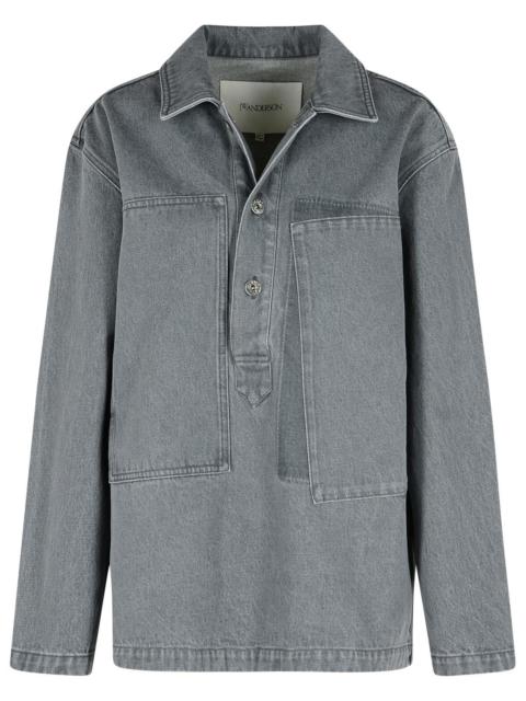 J.W. ANDERSON - Jw Anderson 'Rugby' Grey Denim Shirt Women