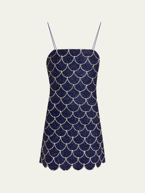 Alice + Olivia Nina Embellished Mini Dress