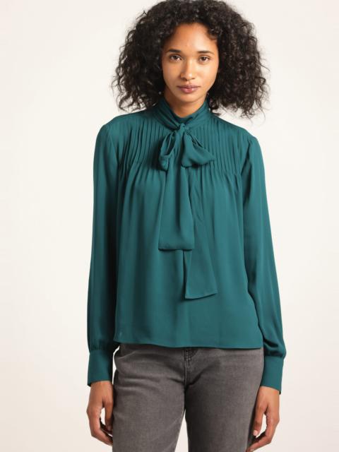 DEREK LAM 10 CROSBY VALENTINE NECK TIE BLOUSE