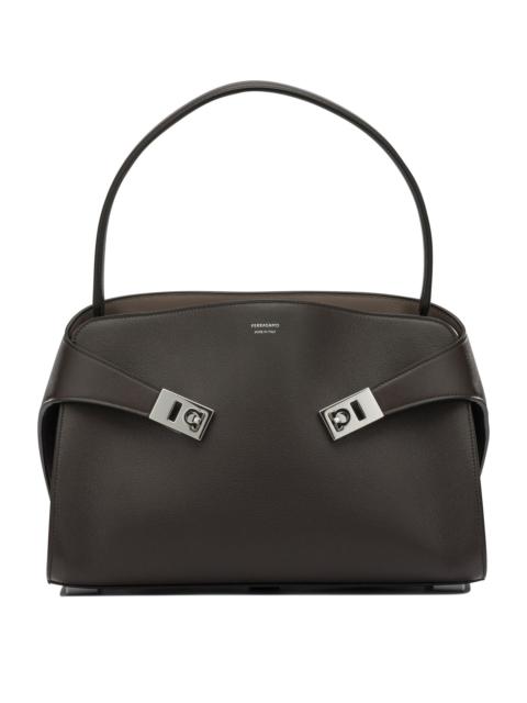 FERRAGAMO Ferragamo Hug Soft Medium Hand Bag Brown