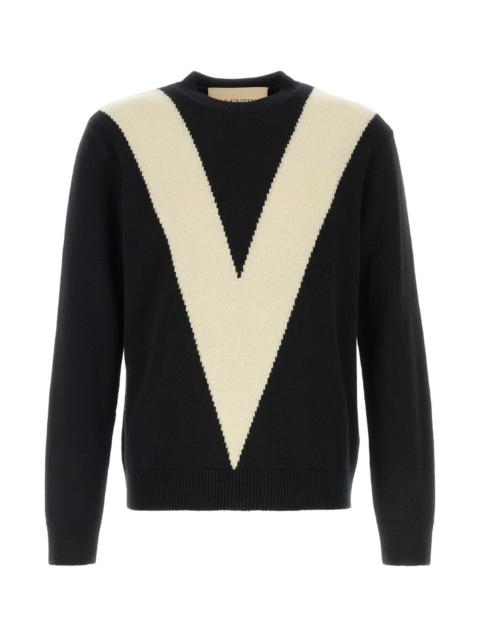 Valentino Valentino Garavani Men Black Wool Sweater
