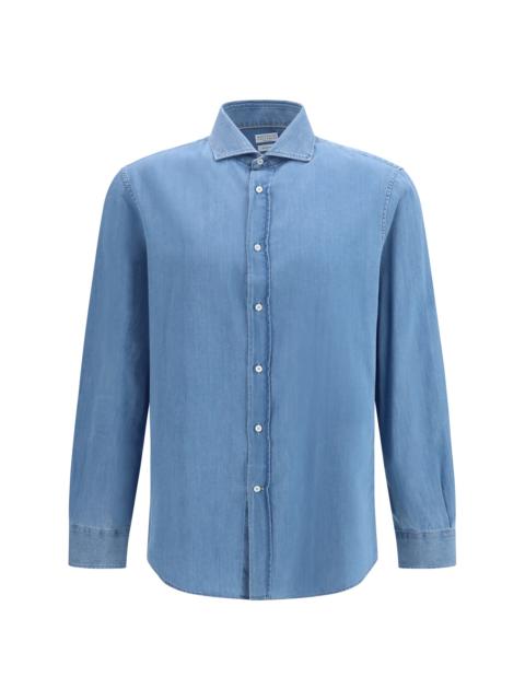 Brunello Cucinelli Brunello Cucinelli Men Cotton Denim Shirt
