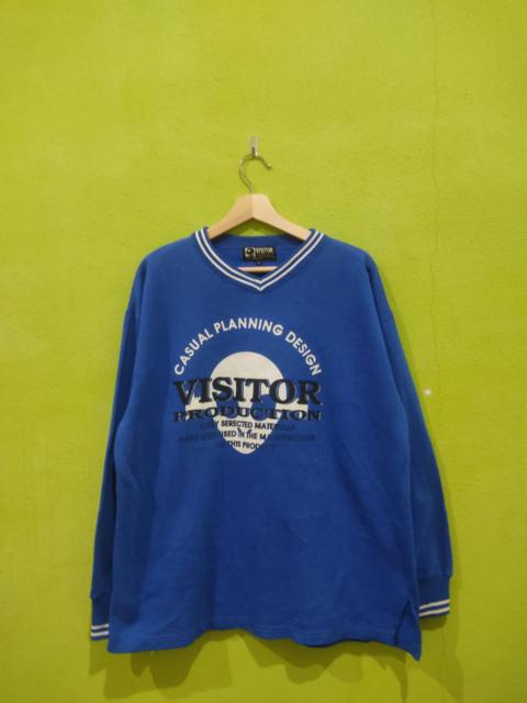 Other Designers Vintage - Vintage Alien Visitor Blue Sweatshirt