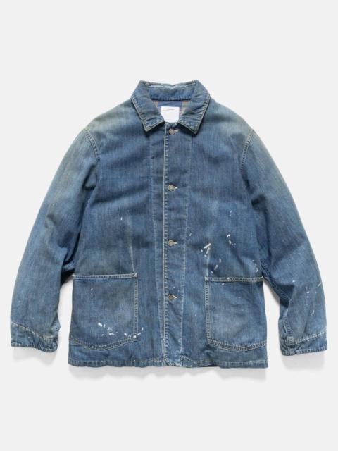 visvim SS Coverall Down DMGD Indigo
