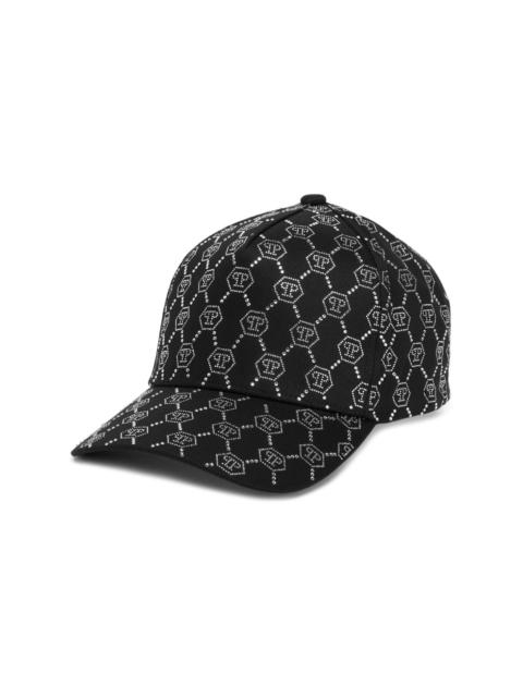 PHILIPP PLEIN crystal-embellished baseball cap