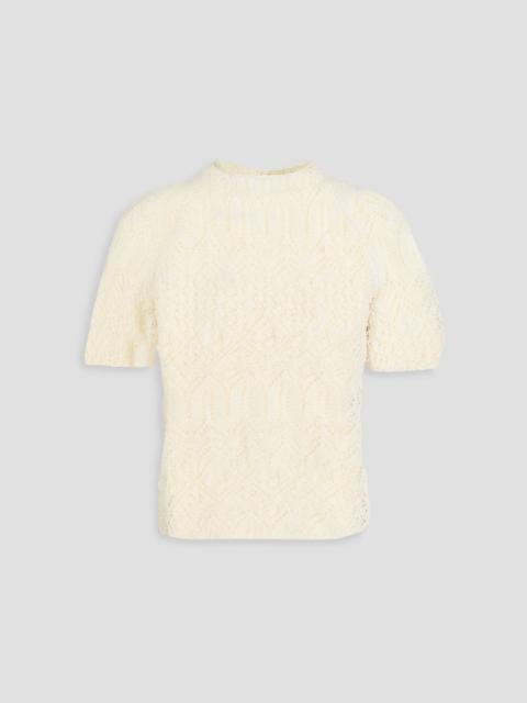 Zimmermann Crochet-knit T-shirt