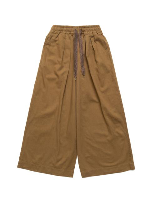 Cotton Linen Twill RUDE Baggy Pants - Khaki