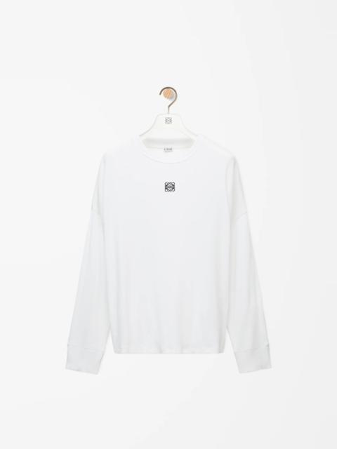 Loewe Oversized fit long sleeve T-shirt in cotton