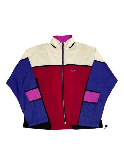 Nike 🔥VINTAGE 80s NIKE SWOOSH COLOURBLOCK JACKET WINDBREAKER