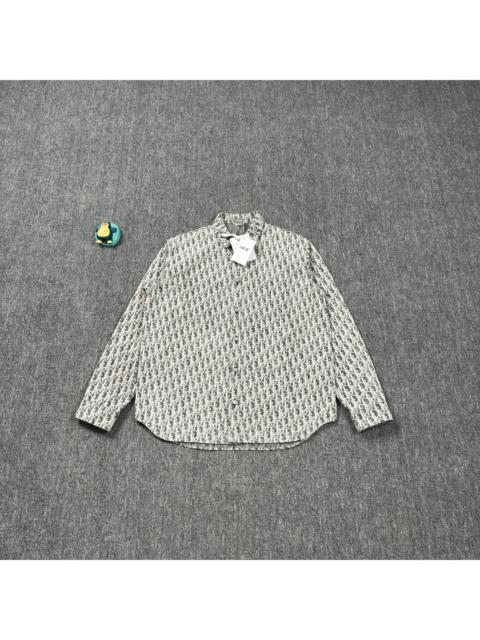 Dior Dior Oblique all-over print grey shirt jacket