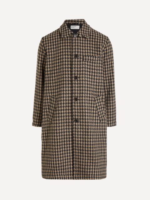 Universal Works Sand Cortina Tweed Long Swing Coat