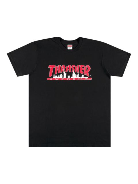 Supreme Supreme x Thrasher Skyline Tee 'Black'