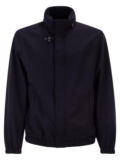 Other Designers Fay Men Short Travel Bomber Jacket In Stretch Nylon