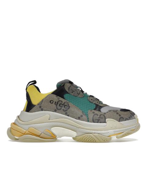 GUCCI Gucci x Balenciaga The Hacker Project Triple S Beige Green Yellow
