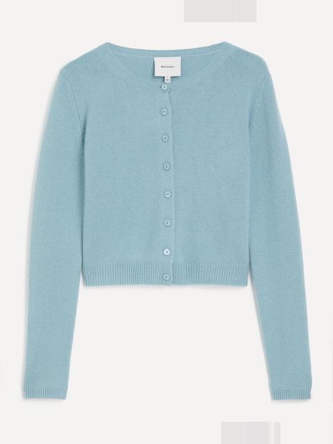 Reformation Clara Turquoise Cashmere Cardigan