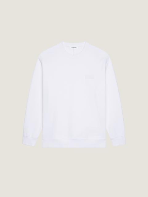 SWEATSHIRT IN FLEECE WITH GIVENCHY PATCH