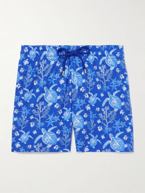 Vilebrequin Moonrise Straight-Leg Mid-Length Printed Swim Shorts Blue
