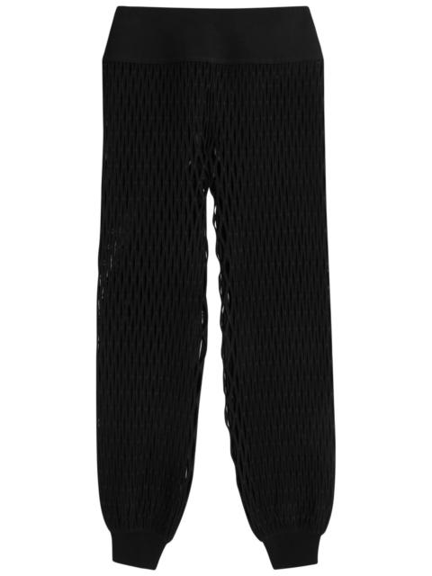 Alaïa Alaïa Open-knit Stretch-jersey Trousers