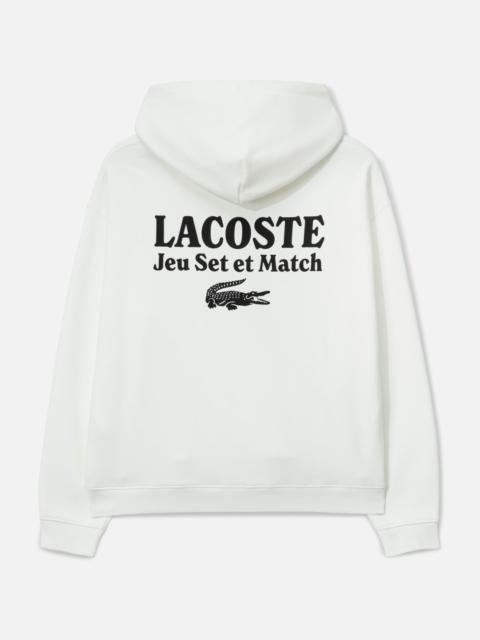 LACOSTE MEN'S MULTI PRINT FLEECE HOODIE