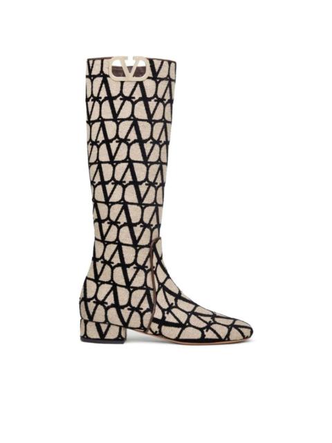 Valentino Valentino Garavani 30Mm Vlogo Type Boots