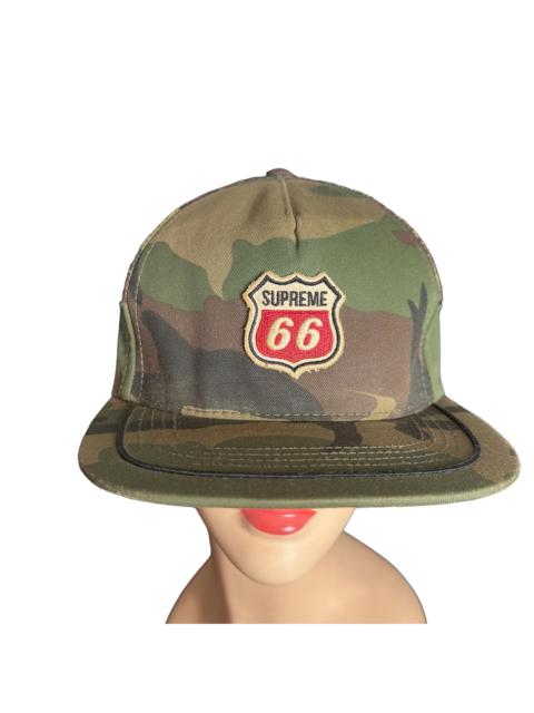 🔥RARE🔥Supreme Route 66 Camo Trucker Hat Made in USA