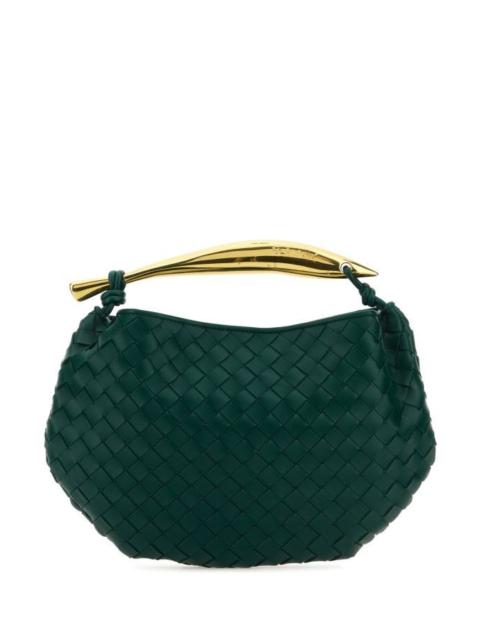 Bottega Veneta Woman Bottle Green Leather Sardine Handbag