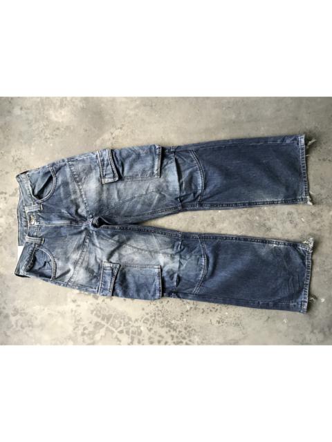 Other Designers Japanese Brand - CP49 Double Edge Japan Double Knee Cargo Jeans