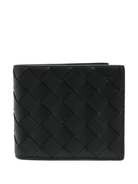 Bottega Veneta Bottega Veneta Intrecciato Bi-fold Leather Wallet Black