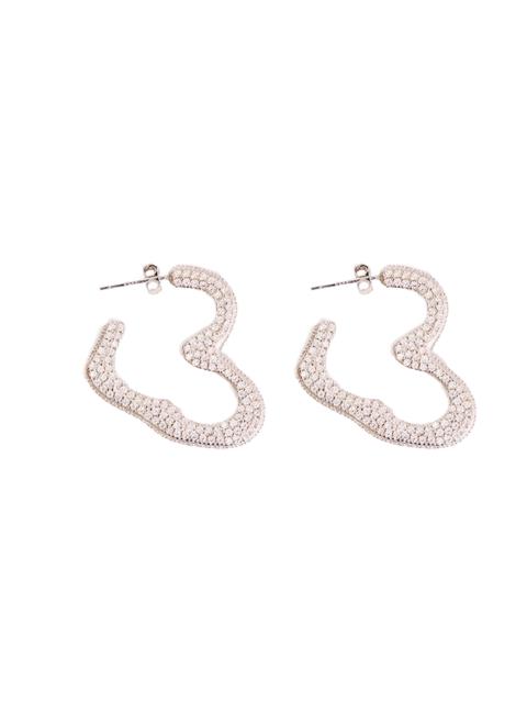 Collina Strada CRYSTAL SUPER HEART HOOP