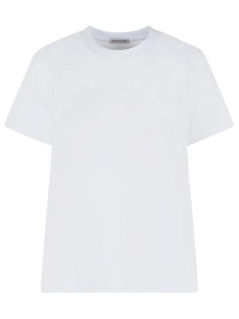 Moncler Moncler White Cotton T-shirt