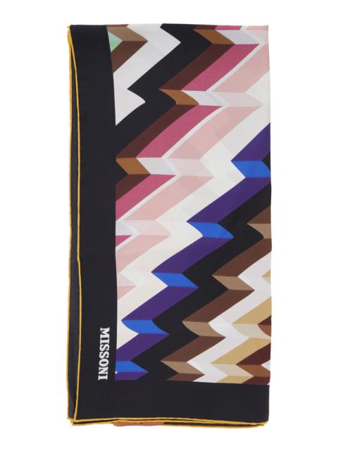 Missoni Missoni Women Silk Scarf With Multicolor Motifs And Unisex