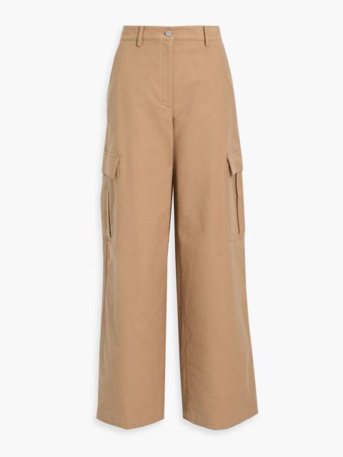 Theory Cotton-blend twill wide-leg cargo pants