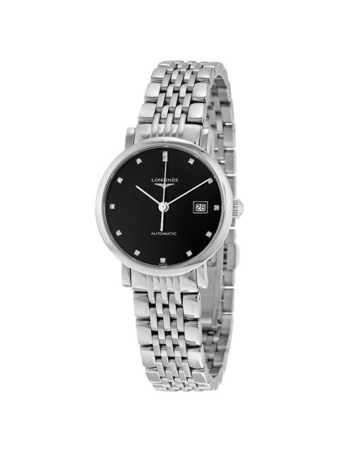 Longines Longines Elegant Black Dial Stainless Steel Ladies Watch L4.310.4.57.6