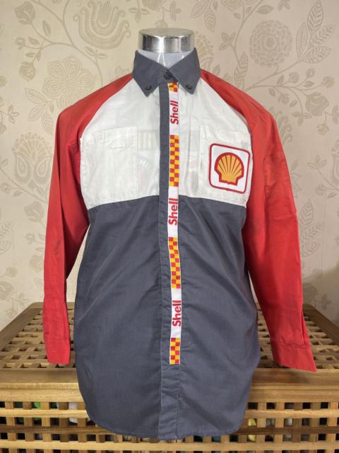 Shell Uniform Vintage Japan Racing Workers Long Sleeves