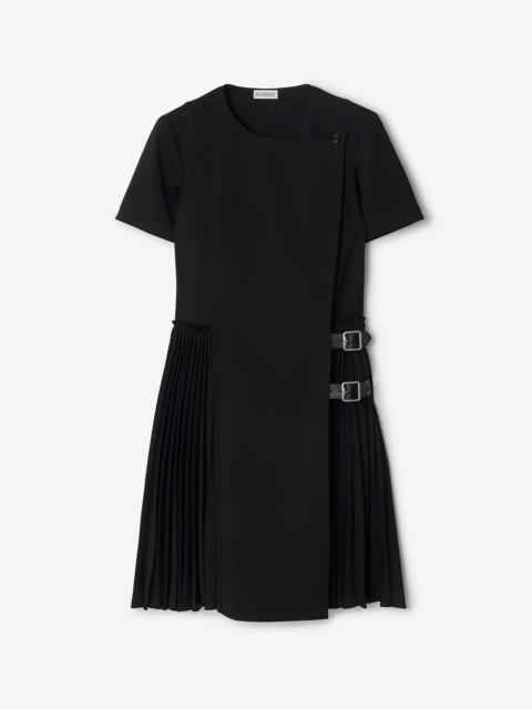 Burberry Wool Blend Kilt Dress