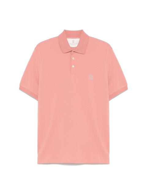 logo-print polo shirt