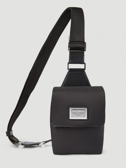 Dolce & Gabbana Logo Plaque Nylon Belt Bag