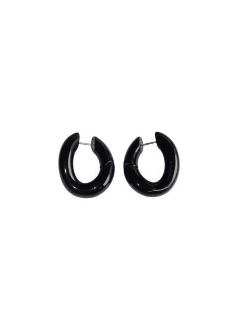 BALENCIAGA Balenciaga Black Loop Earrings - Brand New