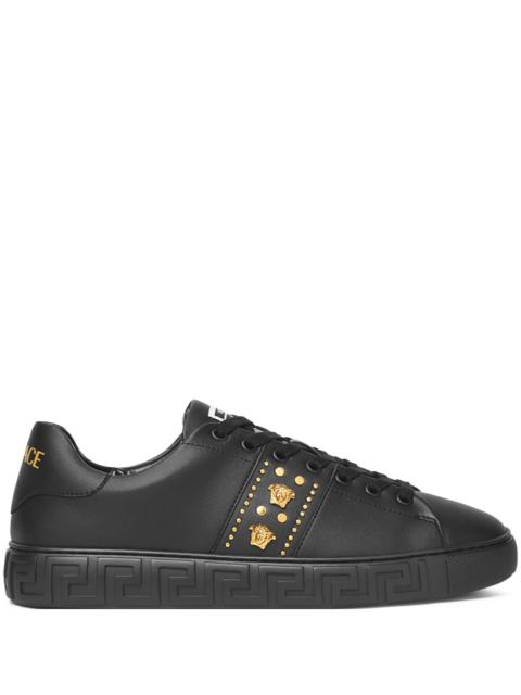 VERSACE Greca studded sneakers