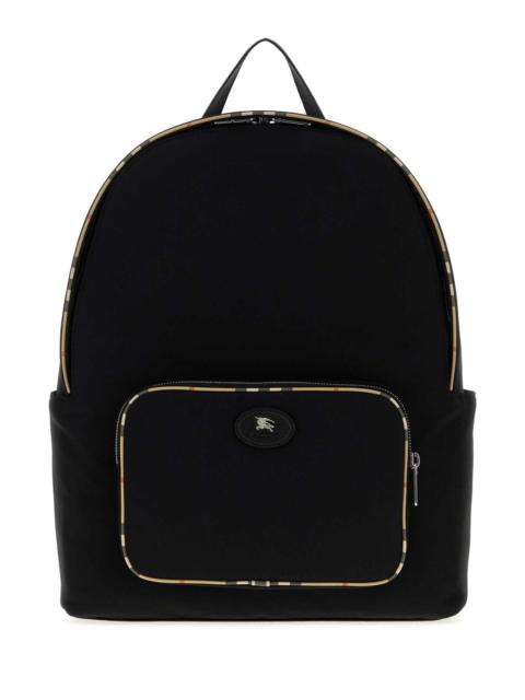 Burberry Burberry Men Black Canvas Backpack