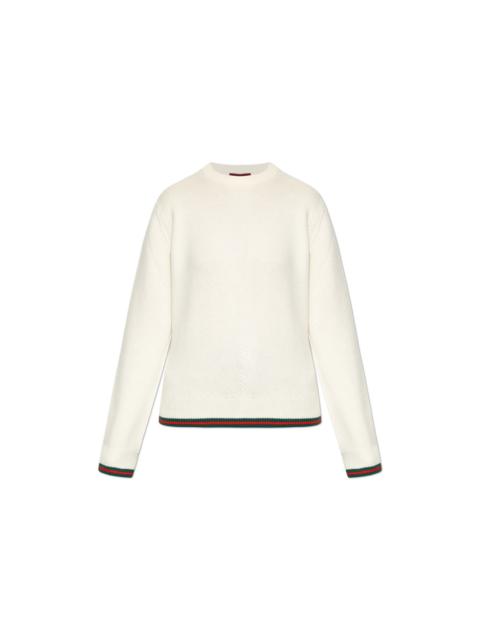 GUCCI GUCCI Cream Sweater New & Authentic (Women's size:4;)