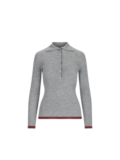 Gucci Ribbed-Knit Cashmere And Silk Sweater Men