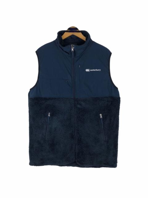 Other Designers Canterbury Of New Zealand - Canterbury Mock Neck Sleeveless Fleece Sweater