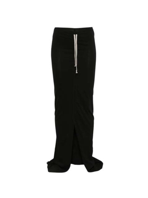 Rick Owens DRKSHDW Rick Owens Drkshdw Women Long Skirt In Soft Edfu Fabric With Drawstring