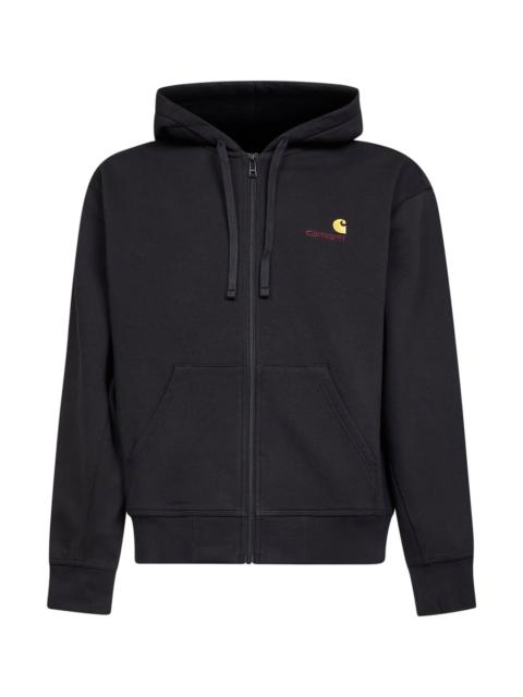Carhartt Black Hooded American Script Jacket zip-up hoodie