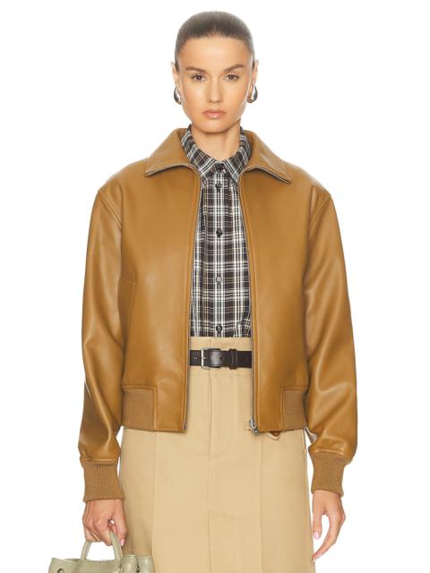 Bottega Veneta Leather Bomber Jacket