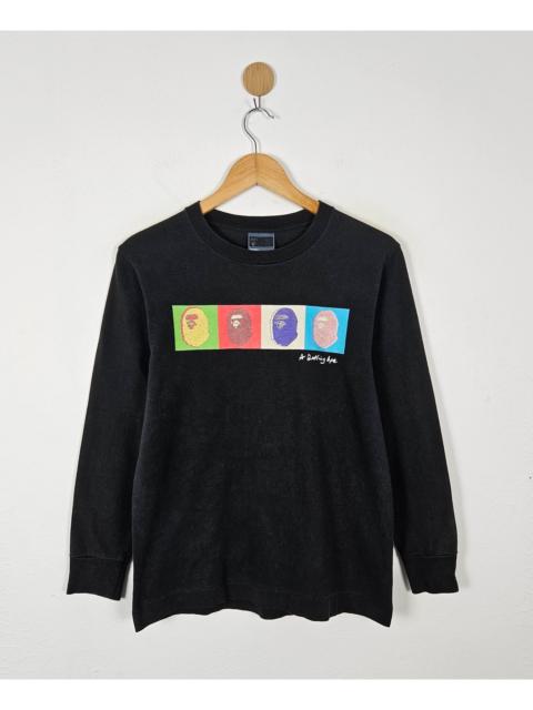 A BATHING APE® A Bathing Ape BAPE Pop Art L/S Tee